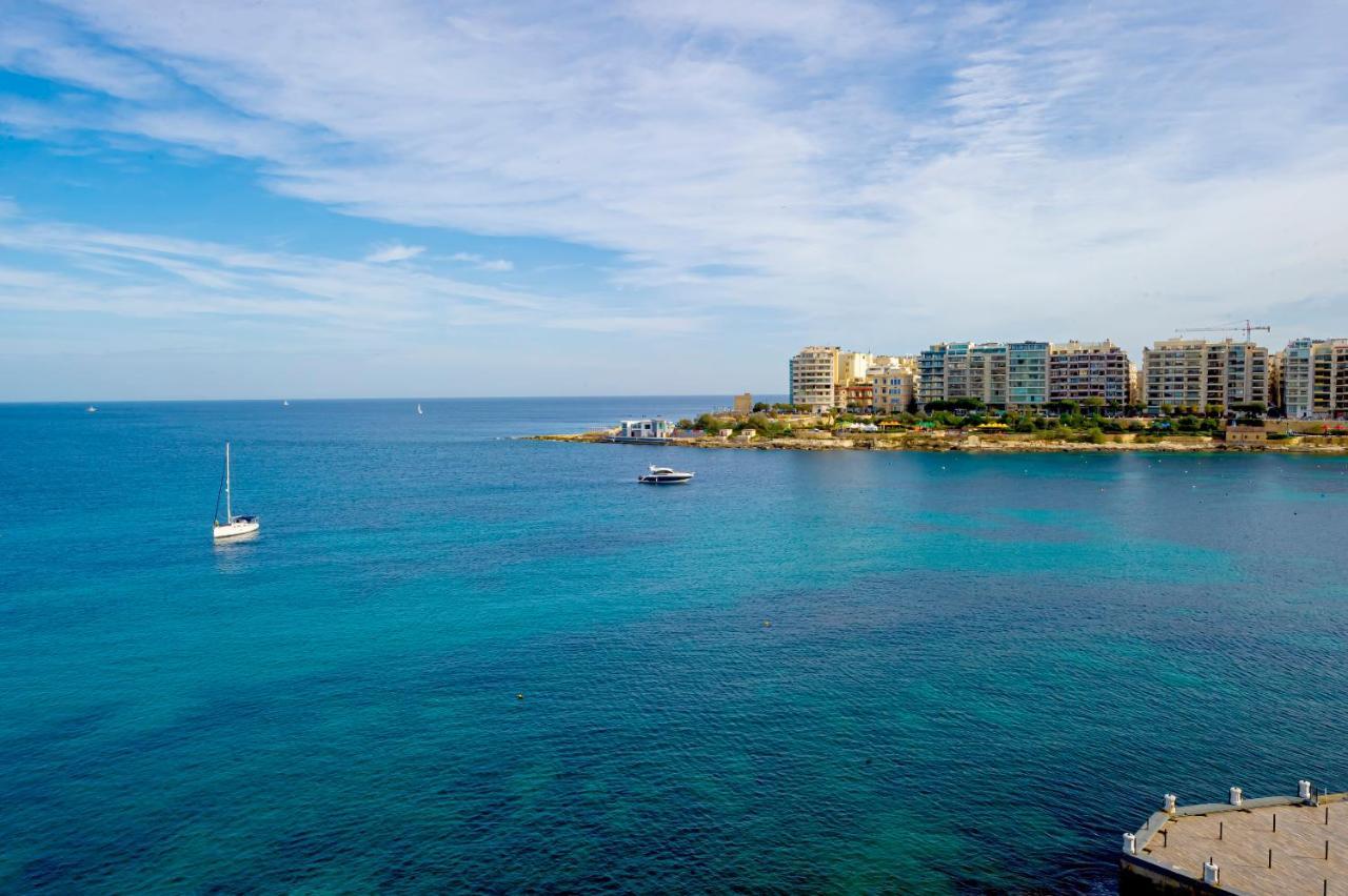 Spinola Bay Top Floor Seafront 3 Bedroom Apartment With Panoramic Sea Views - By Getawaysmalta Saint Julian's Exteriér fotografie