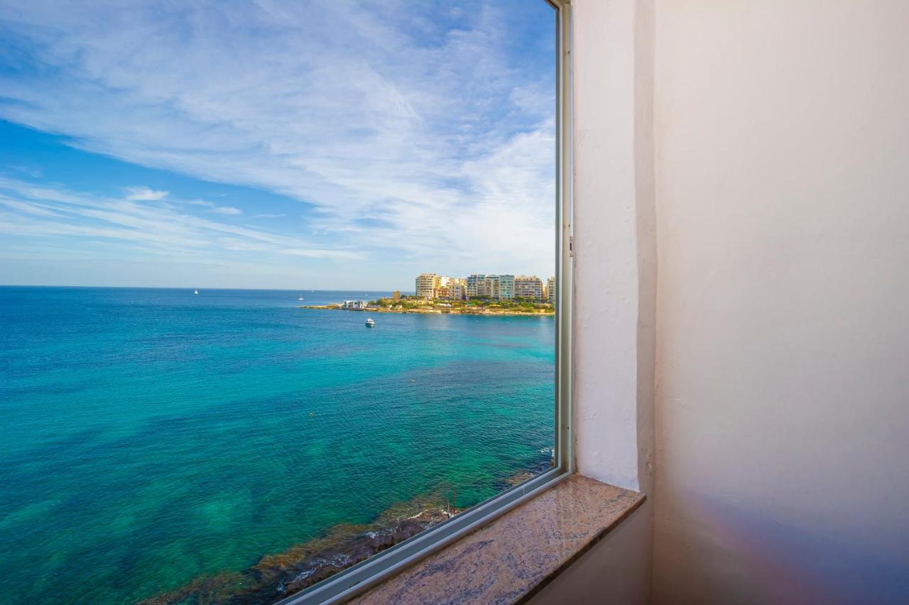 Spinola Bay Top Floor Seafront 3 Bedroom Apartment With Panoramic Sea Views - By Getawaysmalta Saint Julian's Exteriér fotografie