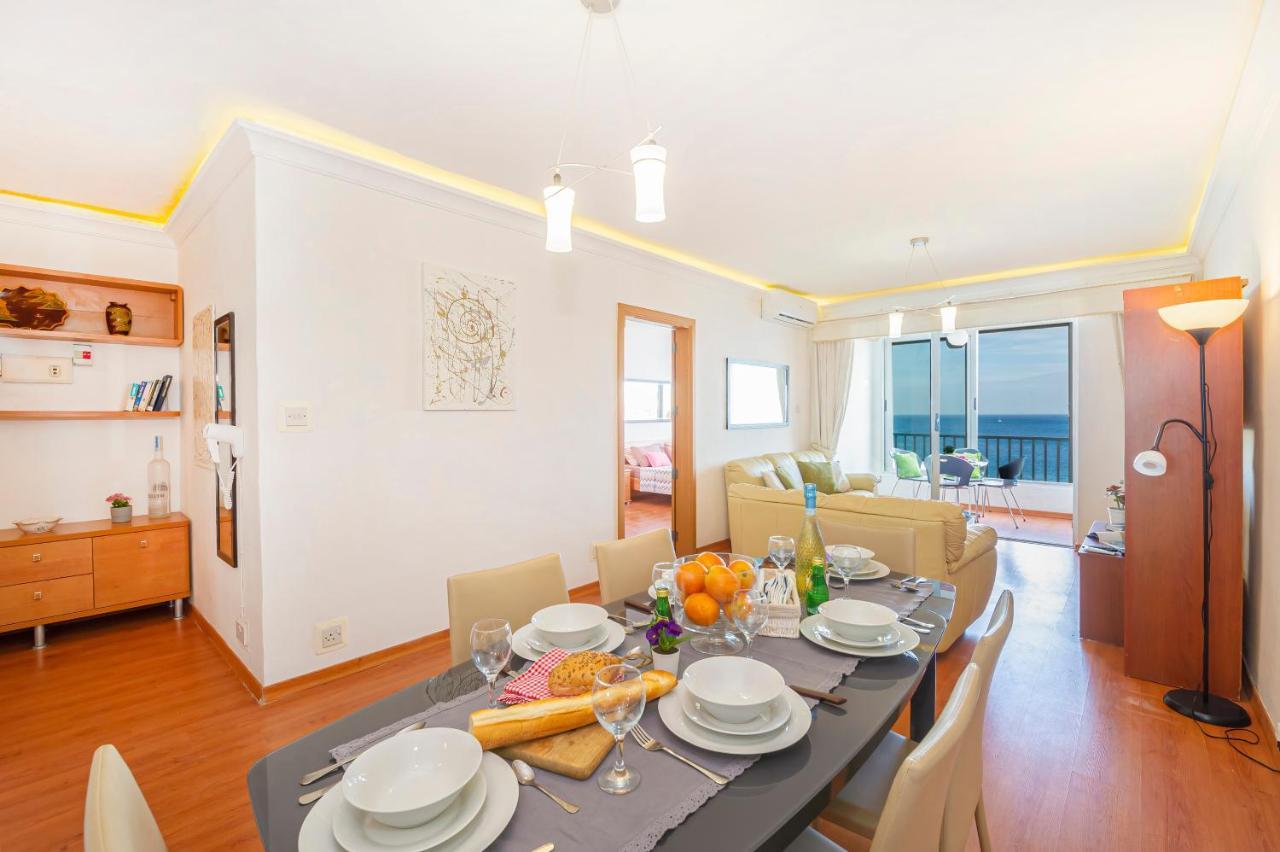 Spinola Bay Top Floor Seafront 3 Bedroom Apartment With Panoramic Sea Views - By Getawaysmalta Saint Julian's Exteriér fotografie